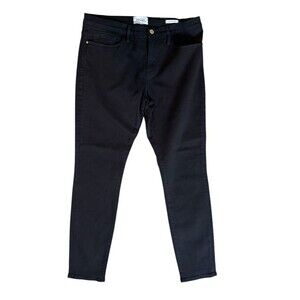 Frame Le Skinny De Jeanne Black Denim Jeans Women's Sz 32 Style COL403 Film Noir
